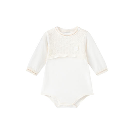 【商场同款】英氏婴儿连体衣羊毛莫代尔柔暖哈衣婴幼儿 商品图4