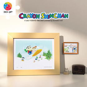 【折扣商品 不退不换】300片 平面塑料拼图 H3241 蜡笔小新-野原家的相簿之冬天的故事【内附80片拼图】