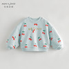 马克珍妮秋装新款 女童满印宽松休闲卫衣 儿童纯棉上衣231588 商品缩略图1