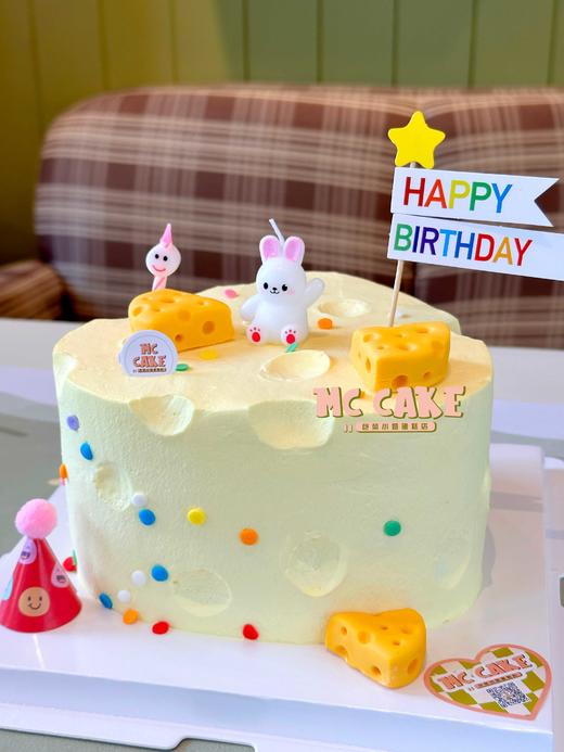 芝士小兔子蜡烛蛋糕 商品图1