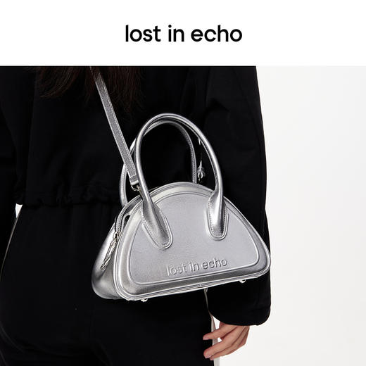 [捡漏价]lost in echo20223年新款设计师品牌小号压纹保龄球手提包女百搭 商品图2