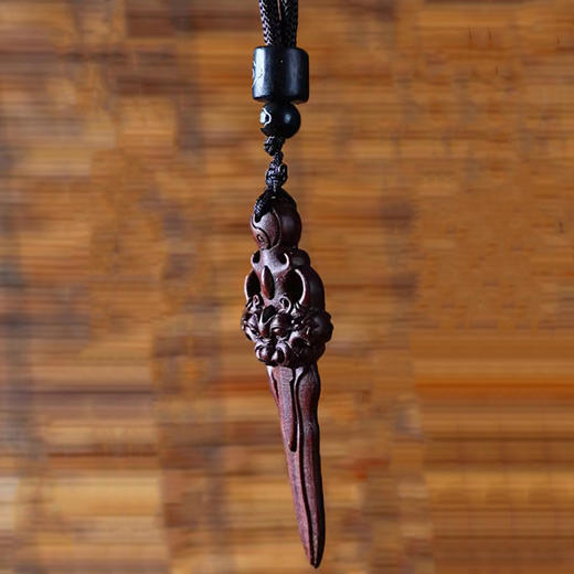 雷击枣木狮咬剑吊坠 商品图4