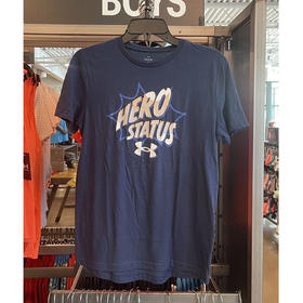 Under Armour/安德玛 男童圆领宽松胸前印花运动短袖T恤 1374070