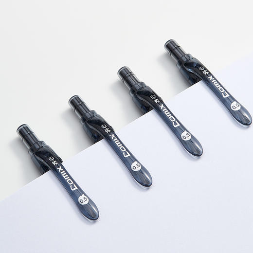 齐心中性笔K37巨黑按动子弹头0.5mm 商品图3