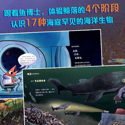 【童趣】鲸落中文绘本精装+英文小书平装（科普绘本） 商品图1
