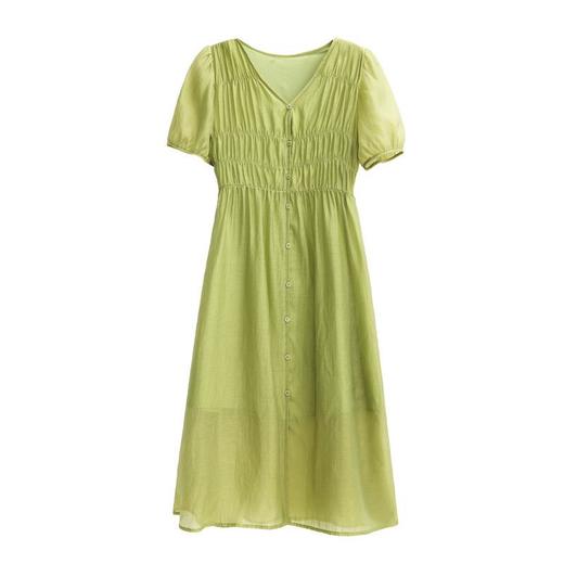 赫本风小黑裙子夏季女装法式复古洋气名媛妈妈天丝连衣裙气质高级 商品图4