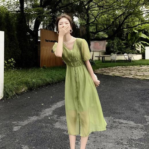 赫本风小黑裙子夏季女装法式复古洋气名媛妈妈天丝连衣裙气质高级 商品图2