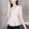 夏季新款，短袖上衣显瘦遮肚洋气设计感钉珠小衫K-4101T1211 商品缩略图5
