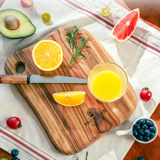 truwood澳洲樟木原木抗菌防霉实木切菜板牛排板家用粘板案板双面砧板 商品图2