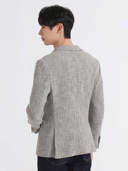 callisto咖色棉混纺休闲单西
 ASFJK036C BR 商品图2