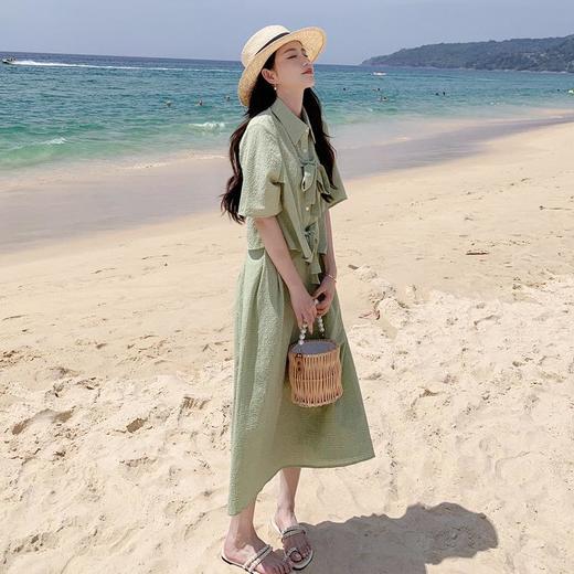 法式小个子温柔风两件套女2023年夏季新款时尚小衫高腰半身裙套装 商品图1