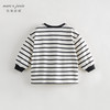 马克珍妮秋装新款 女童全棉条纹长袖T恤 儿童上衣231337 商品缩略图1