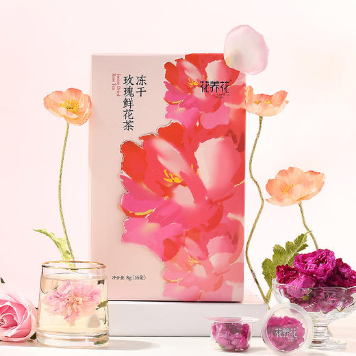 【爆款推荐！】国风水墨画版冻干单朵鲜花茶 商品图4
