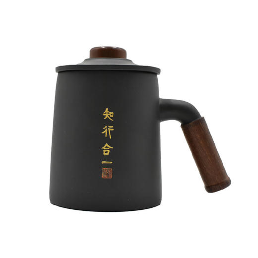 羽诗制造出品 知行合一阳明心学紫砂将军杯 商品图2