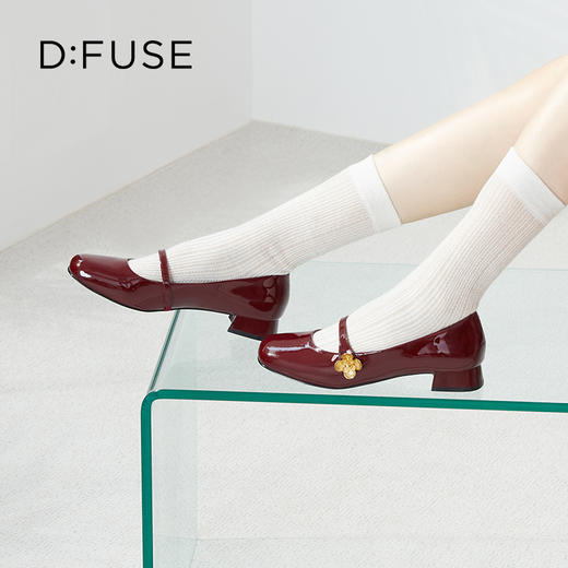 【甜梦少女】迪芙斯D:FUSE女鞋秋款单鞋女玛丽珍鞋漆皮圆头法式复古女鞋DF33111272 商品图9