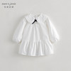 马克珍妮秋装新款 女童学院风裙子娃娃领全棉连衣裙231396 商品缩略图1