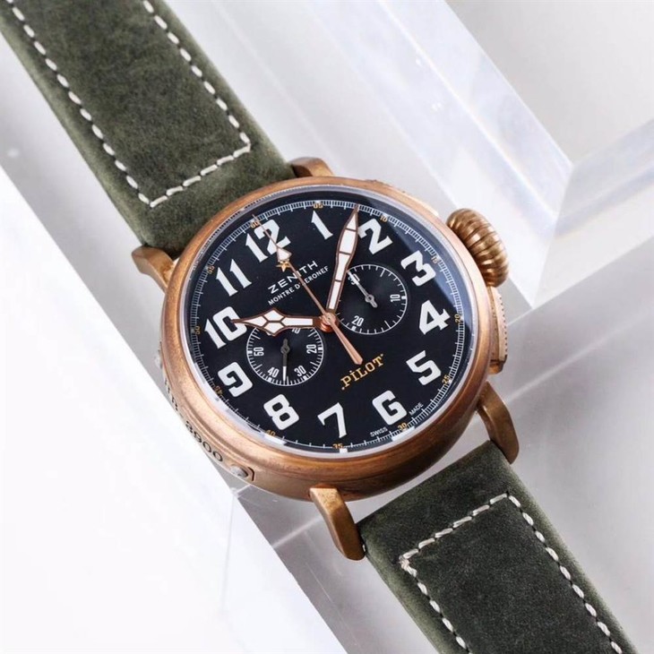 XF厂真力时飞行员系列29.2430.4069/21.C800青铜咖啡骑士腕表首发详解