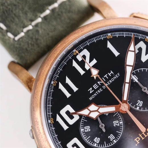 XF厂真力时飞行员系列29.2430.4069/21.C800青铜咖啡骑士copy复刻手表一比一手表n厂c厂zf厂clean 商品图8