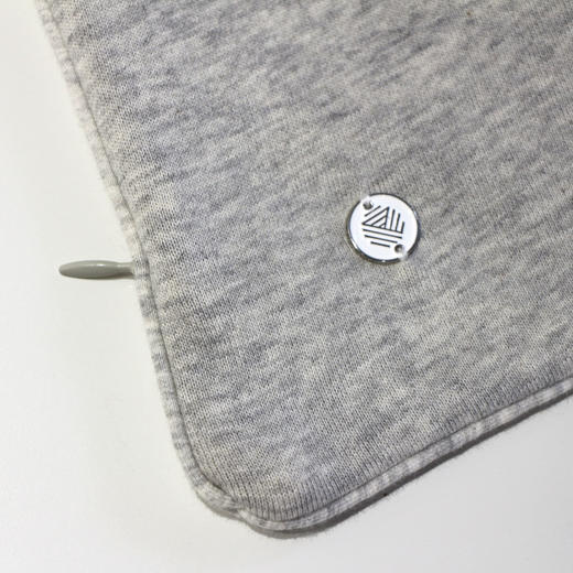 全精梳针织棉靠垫（含芯） 麻灰色Grey 商品图2