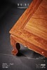 红桥红  家具严选  缅甸花梨（大果紫檀）【木面/石面 130 三弯腿卷草纹大茶几 】 商品缩略图2