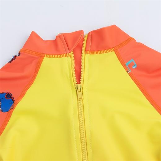 贝贝怡儿童泳衣套装连体泳装短袖宝宝游泳装泳帽两件套夏季男童222P2453
 商品图11