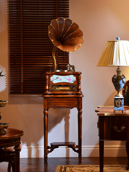 Fennessy/梵尼诗 69K牡丹亭国粹黑胶留声机 中式音响 商品图2