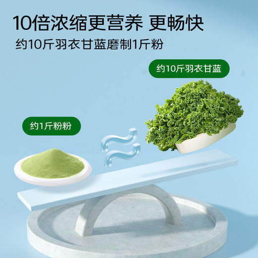 老金磨方羽衣甘蓝粉膳食纤维青汁早餐蔬菜粉冲饮代餐粉 商品图4