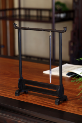 独占鳌头（鱼尾）紫光檀笔架