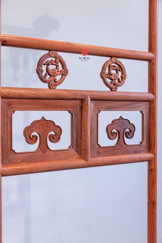 红桥红  家具严选  缅甸花梨（大果紫檀）【89清式螭龙 衣帽架】 商品图3
