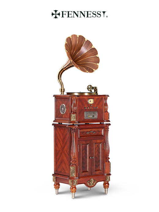 Fennessy/梵尼诗 F1877-68A仿古留声机 HiFi黑胶唱片机 商品图1