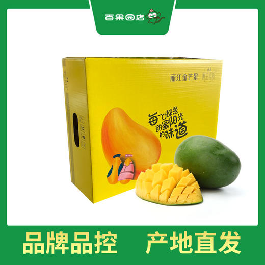 PAGODA百果园 凯特芒果（大果）6斤精品礼盒装（500g-1000g） 商品图4