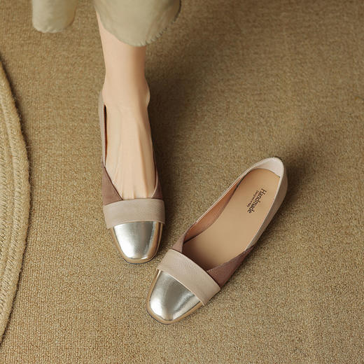 时尚气质，平底拼色单鞋LD-6385 商品图2