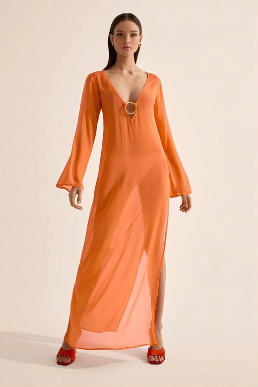 Cin Cin - Totem Hoop Dress - Orange - 女士连身裙 - 橙色 商品图2