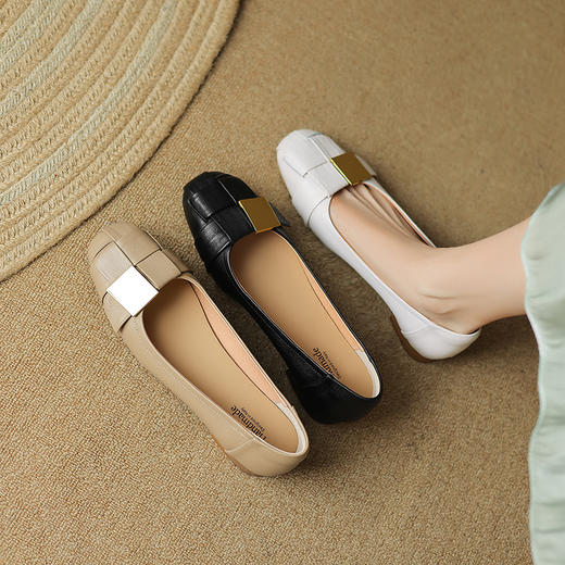 时尚气质，平底复古单鞋LD-6381 商品图0