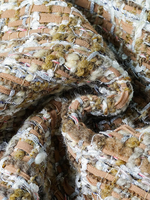 剩2XL 米思阳2024春季新款时尚气质通勤小香风羊毛短外套单排扣上衣4096 商品图3