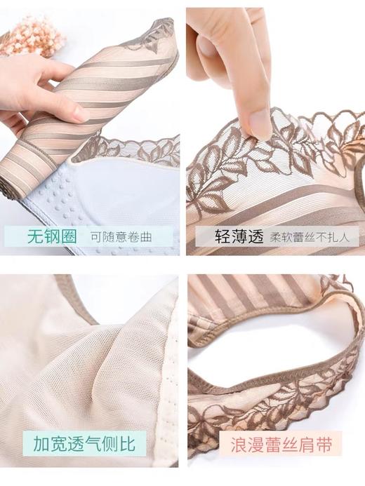宽肩带内衣女小胸聚拢无钢圈收副乳背心式调整型文胸罩上托防下垂【NY007】 商品图1