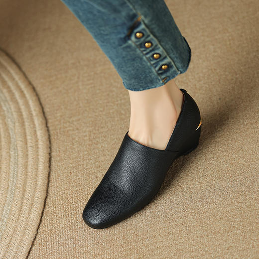 时尚气质，坡跟复古单鞋LD-6397 商品图12