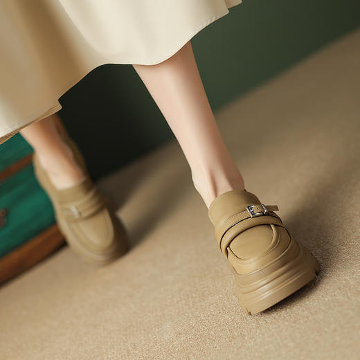 时尚面包鞋发泡底，全皮乐福鞋单鞋TYM-1726 商品图2