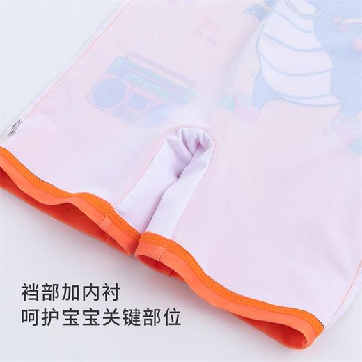 贝贝怡儿童泳衣套装连体泳装短袖宝宝游泳装泳帽两件套夏季男童222P2453
 商品图12