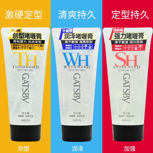 杰士派（GATSBY）男士润泽者喱膏大背头清香造型啫喱膏加强定型 200g 商品图0