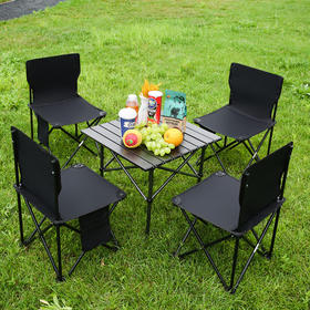 户外折叠椅蛋卷桌便携桌椅套装多功能写生桌椅自驾游露营野餐桌椅