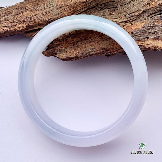 派瑞翡翠 翡翠手镯 糯种 浅紫 商品图4
