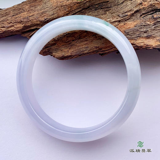 派瑞翡翠 翡翠手镯 糯种 浅紫 商品图2