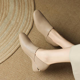 时尚气质，坡跟复古单鞋LD-6397