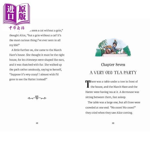 预售 【中商原版】儿童文学插画版:爱丽丝梦游仙境 Alices Adventures in Wonderland 英文原版儿童章节书 经典儿童文学精装故事书 商品图3