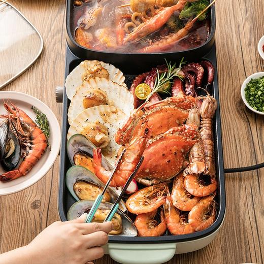 小熊（Bear）电烧烤炉多功能电火锅 烤肉机烤涮一体锅烤肉烤串烧烤机 DKL-C15G1 商品图5