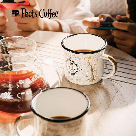 Peet's coffee皮爷复古搪瓷杯办公室挂耳咖啡专用杯350ml 商品图2