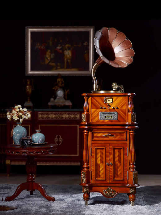 Fennessy/梵尼诗 F1877-68A仿古留声机 HiFi黑胶唱片机 商品图3