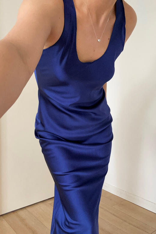 Viktoria Chan | SS23016 Shelby silk dress [ 背心连衣裙 宝蓝 / 黑 ] 商品图13