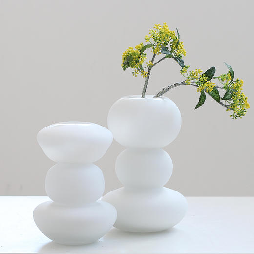 磨砂葫芦玻璃花瓶摆件花插 商品图6